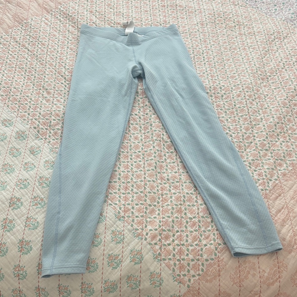Patagonia Light Blue Kids Thermal Leggings